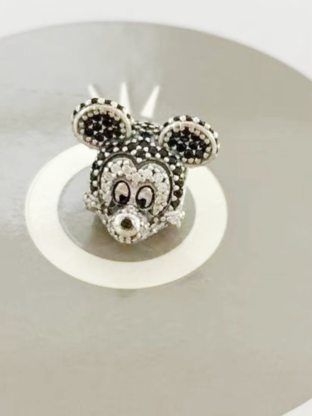 Pandora Disney Mickey Mouse Portrait Pave CZ Charm Pandora Limited Edition Charm